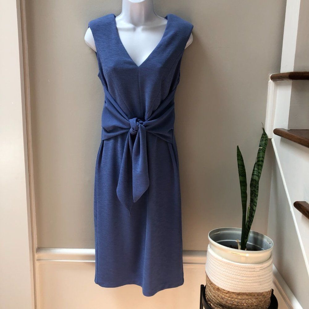 Adrianna Papell Women's‎ Rio Knit TIE Sheath Dress, Lavender Lake size 6 - Picture 2 of 8